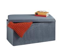 Panca contenitore Panchetta imbottita Elegante Velluto Panca pouf 100 kg