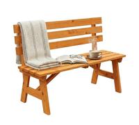 Relaxdays Panca giardino con schienale in abete