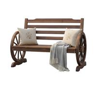 Relaxdays Panchina da giardino 2 posti con ruota