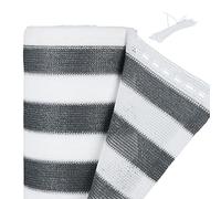 Relaxdays Pannello Frangivista, Telo Ombreggiante, Rete Copri Recinzioni Esterno e Ringhiere Balconi, Bianco Grigio, HxL: 1,2 x 6 m