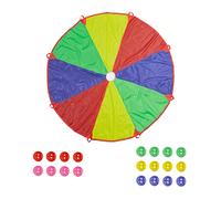 Paracadute ludico Telo da gioco arcobaleno 20 palline Paracadute per bambini