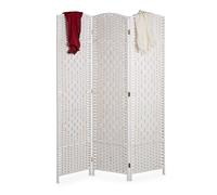 Relaxdays Paravento a 3 Pannelli, HxL: 170 x 120 cm ca., Divisore Pieghevole, Se
