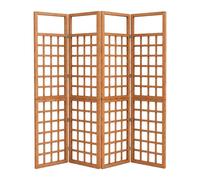 Relaxdays Paravento grigliato legno