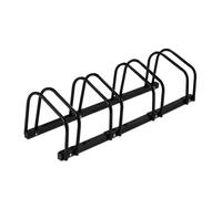 Portabici da terra Supporto per biciclette 4 posti Acciaio Rastrelliera per bici