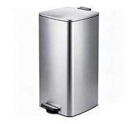 Relaxdays Cestino rifiuti 60 L acciaio inox