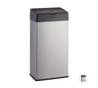 Relaxdays Pattumiera da bagno in acciaio inox