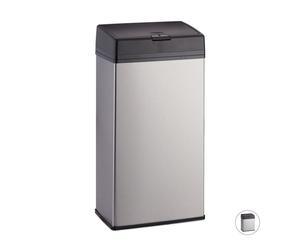 Relaxdays Pattumiera da bagno in acciaio inox