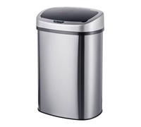Relaxdays Cestino 50l acciaio inox con sensore