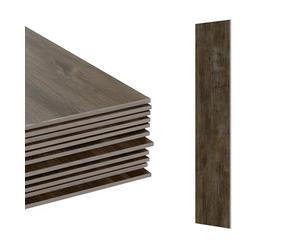 Relaxdays Pavimento PVC Autoadesivo 2,5 m² (18 pz), Effetto Legno, Piastrelle 91x15 cm Antiscivolo, per Bagno e Cucina