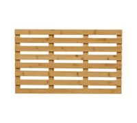 Relaxdays Pedana Doccia in bambù, 66 x 40 cm, Tappetino Antiscivolo per la Vasca e la Sauna, Interno e Esterno, Naturale