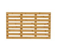 Relaxdays Pedana Doccia in bambù, 66 x 40 cm, Tappetino Antiscivolo per la Vasca e la Sauna, Interno e Esterno, Naturale