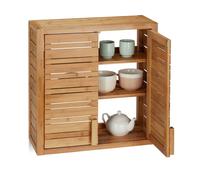 Relaxdays Pensile bagno da appendere in bambù