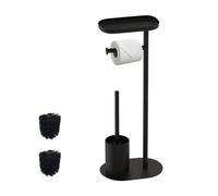 Relaxdays Piantana 3in1 in metallo per il WC