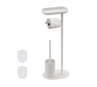 Relaxdays Piantana 3in1 in metallo per il WC