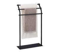 Relaxdays Piantana porta asciugamani in acciaio