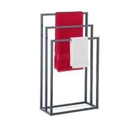 (TG. 83x46x21 cm) Relaxdays Piantana Portasciugamani, Autoportante con 3 Bracci,