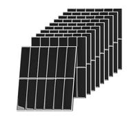 Relaxdays Piastrelle autoadesive 3D, 10 pz, Bagno e Cucina, 30x30 cm, tagliabili, Nero