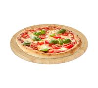 Piatto per pizza Vassoio in bambù Tagliere rotondo 32 cm Naturale 620 g Leggero