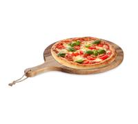 Relaxdays Piatto per pizza in legno con manico