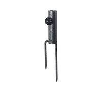 Puntale/Manicotto supporto ombrellone acciaio 2 punte spiaggia giardino Ø25-32mm
