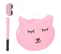 Relaxdays Pignatta gatto con bastone e maschera