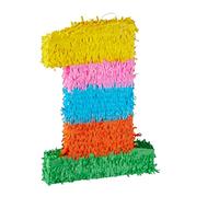 (TG. 1) Relaxdays Pignatta per Feste di Compleanno, Numero 1, da Appendere, per