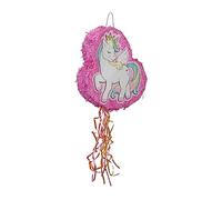 Pentolaccia bimbi unicorno rosa pignatta vuota 43 x 42 x 9 cm compleanno bambini