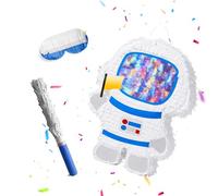 Relaxdays Set piñata astronauta: mazza e maschera