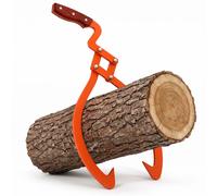 Relaxdays Pinza forestale manico legno