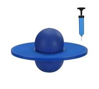 Relaxdays für Kinder bis Pogo Ball per Bambini, Fino a 100 kg, Giocattolo per Esterni, Palla rimbalzante con Piastra, Equilibrio, Altezza 25 x 39 x 28 cm, Blu, 50% plastica, 25x39x28 cm