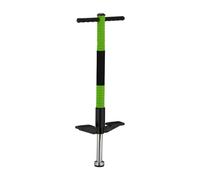 Relaxdays Salterello per Bambini, Pogo Stick, Bastone Salta, Max.35 kg, Impugnatura Imbottita, Acciaio Inox, Verde, Gommapiuma, Plastica, 95x24x6 cm