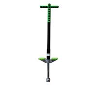 Relaxdays Pogo Stick, per Bambini, Saltarello Fino a 35 kg, Imbottito, da Esterno, Antiscivolo, Acciaio Inox, Blu/Verde