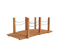 Relaxdays Ponte in legno con catene