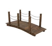 Relaxdays Ponte in legno con catene