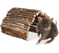 Ponte in legno per roditori Pieghevole 3,3 kg Ponte per animali 3,5 cm