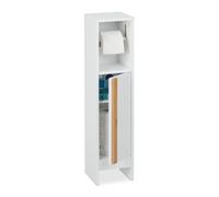 Piantana portarotoli bianca con anta Mobiletto porta carta igienica 4 kg