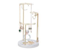 Espositore porta gioie in marmo Stativo per gioielli 3 aste Supporto per collane