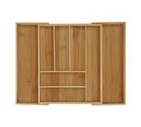 Porta posate estendibile in bambù Organizer estensibile Portaposate regolabile