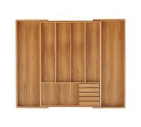 Porta posate estendibile in bambù Portaposate regolabile Organizer da cassetto