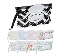Relaxdays Porta Salviette Umidificate, Set da 9, Dispenser per Salviettine per Neonati, Custodia da Viaggio, Colorato