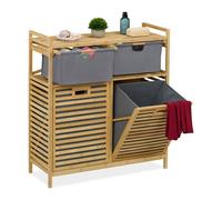 Scaffale Portabiancheria Mobiletto Porta Biancheria Lavanderia HLP: 95x88x33 cm