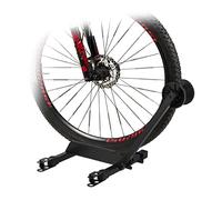 Relaxdays Portabici da Terra, Supporto Espandibile per Bici da 20-29", HLP: 47 x 34 x 35 cm, Cavalletto Pieghevole, Nero, Acciaio