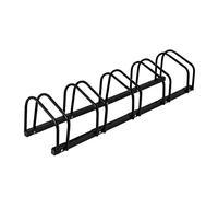 Portabici da terra Supporto per biciclette 5 posti Acciaio Portabici da garage