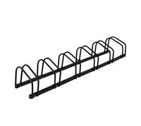 Relaxdays Portabici da Terra, Supporto per 6 Biciclette, per Ruote Fino 60 mm, i