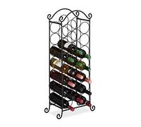 Portabottiglie per 21 bottiglie Cantinetta decorativa 35 kg Supporto per vini