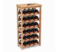 Relaxdays Portabottiglie legno 24