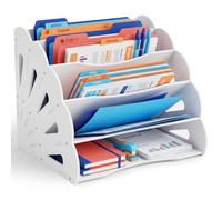 Relaxdays Portadocumenti A4 MDF 5 scomparti