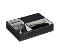 Relaxdays Portagioie con coperchio con 5 scomparti