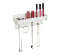 Relaxdays Portagioie da parete bianco con ripiano