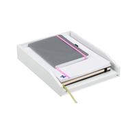 Portalettere bianco Portadocumenti in bambù Organizer per scrivania 0,8 kg